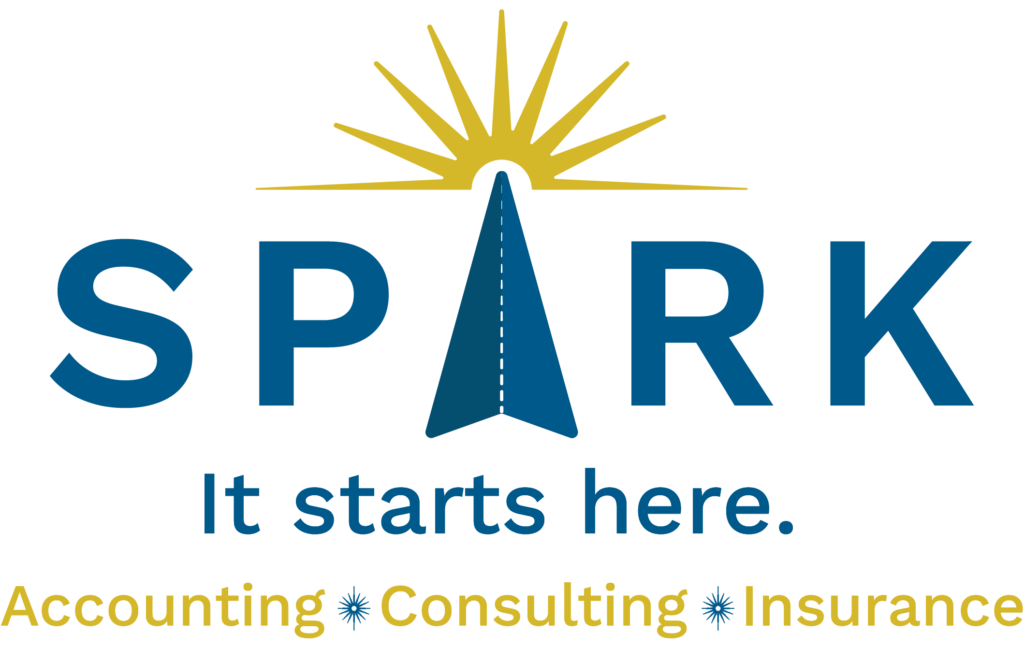 Spark logo. It starts here. Accounting, Consulting, Insurance.